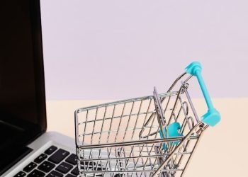small_shopping_cart_on_a_laptop_macbook small_shopping_cart_on_a_laptop_macbook